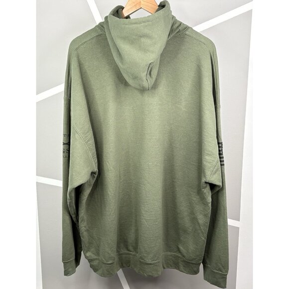 Grunt Style Men’s XXL Green Lucky Devil Hoodie Sweatshirt USMC Military Tattoo - Picture 3 of 15